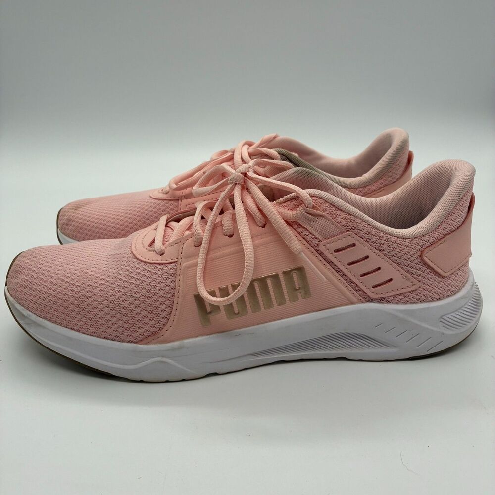 Puma Mens Size 11 Pink Rose Gold Mesh Athletic Running Training Shoes Sneakers - Picture 3 of 7